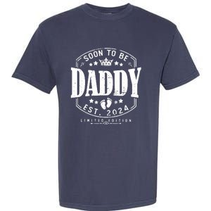 Dad Est 2024 Soon To Be Daddy Pregnancy Announcement Garment-Dyed Heavyweight T-Shirt