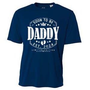 Dad Est 2024 Soon To Be Daddy Pregnancy Announcement Cooling Performance Crew T-Shirt