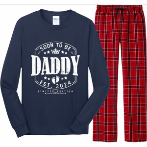 Dad Est 2024 Soon To Be Daddy Pregnancy Announcement Long Sleeve Pajama Set