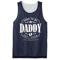 Dad Est 2024 Soon To Be Daddy Pregnancy Announcement Mesh Reversible Basketball Jersey Tank