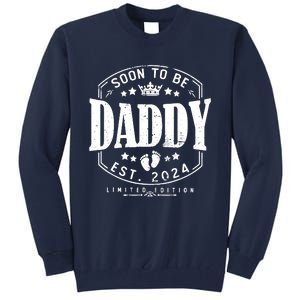 Dad Est 2024 Soon To Be Daddy Pregnancy Announcement Tall Sweatshirt