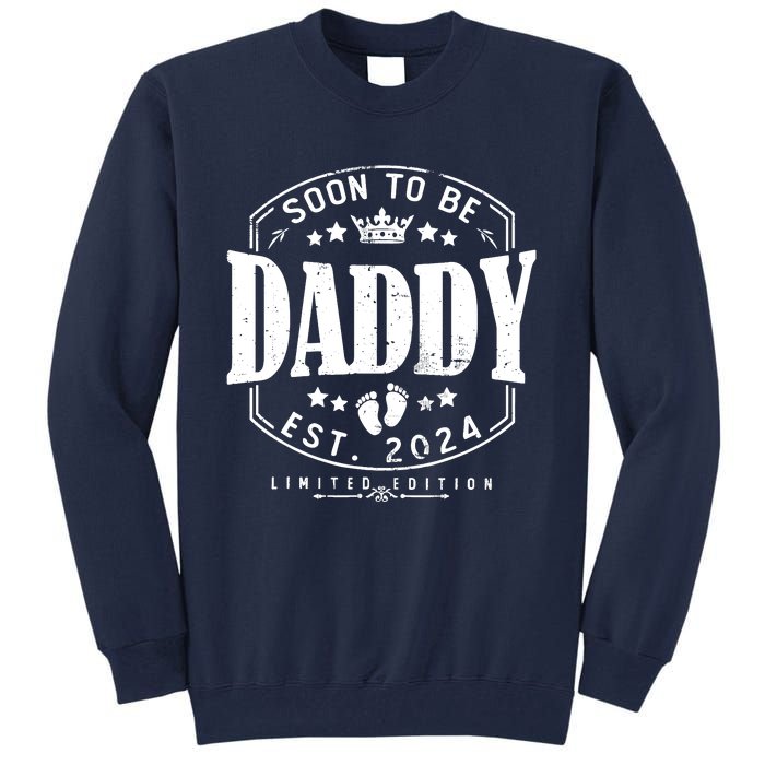 Dad Est 2024 Soon To Be Daddy Pregnancy Announcement Tall Sweatshirt