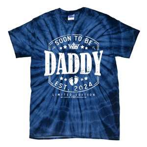 Dad Est 2024 Soon To Be Daddy Pregnancy Announcement Tie-Dye T-Shirt