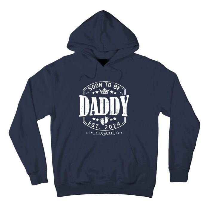 Dad Est 2024 Soon To Be Daddy Pregnancy Announcement Tall Hoodie