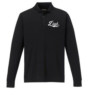 Dad Est. 2024 Performance Long Sleeve Polo