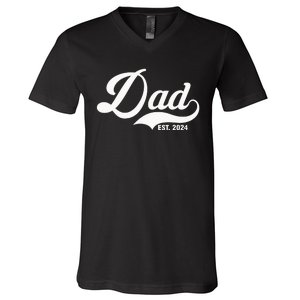 Dad Est. 2024 V-Neck T-Shirt