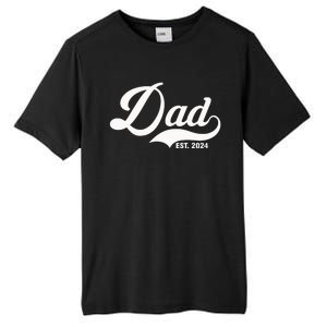 Dad Est. 2024 Tall Fusion ChromaSoft Performance T-Shirt