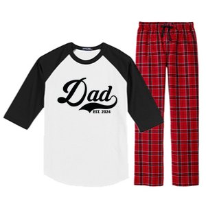 Dad Est. 2024 Raglan Sleeve Pajama Set