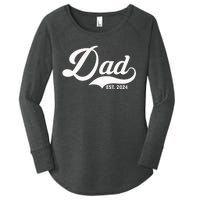 Dad Est. 2024 Women's Perfect Tri Tunic Long Sleeve Shirt