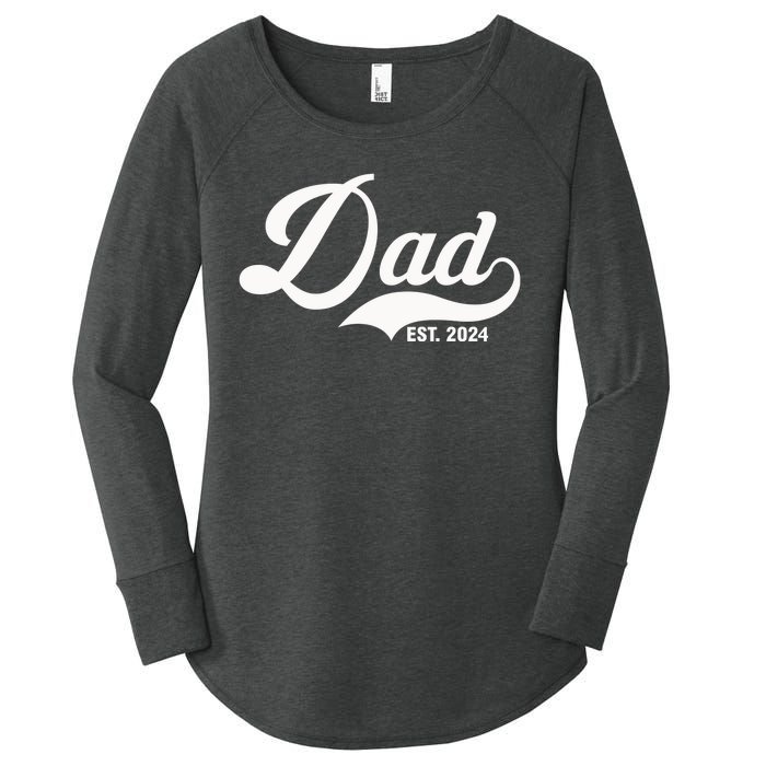 Dad Est. 2024 Women's Perfect Tri Tunic Long Sleeve Shirt