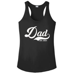 Dad Est. 2024 Ladies PosiCharge Competitor Racerback Tank