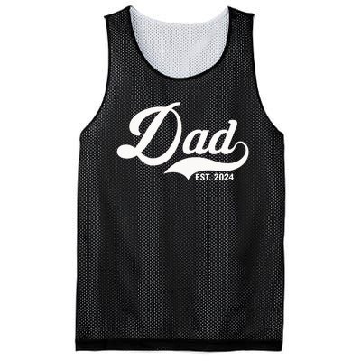 Dad Est. 2024 Mesh Reversible Basketball Jersey Tank