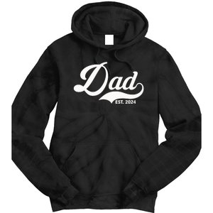 Dad Est. 2024 Tie Dye Hoodie