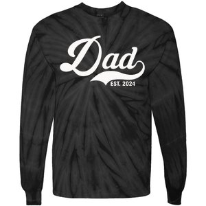 Dad Est. 2024 Tie-Dye Long Sleeve Shirt