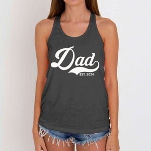 Dad Est. 2024 Women's Knotted Racerback Tank