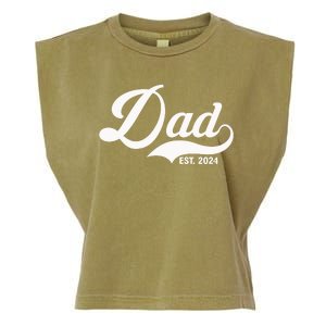 Dad Est. 2024 Garment-Dyed Women's Muscle Tee