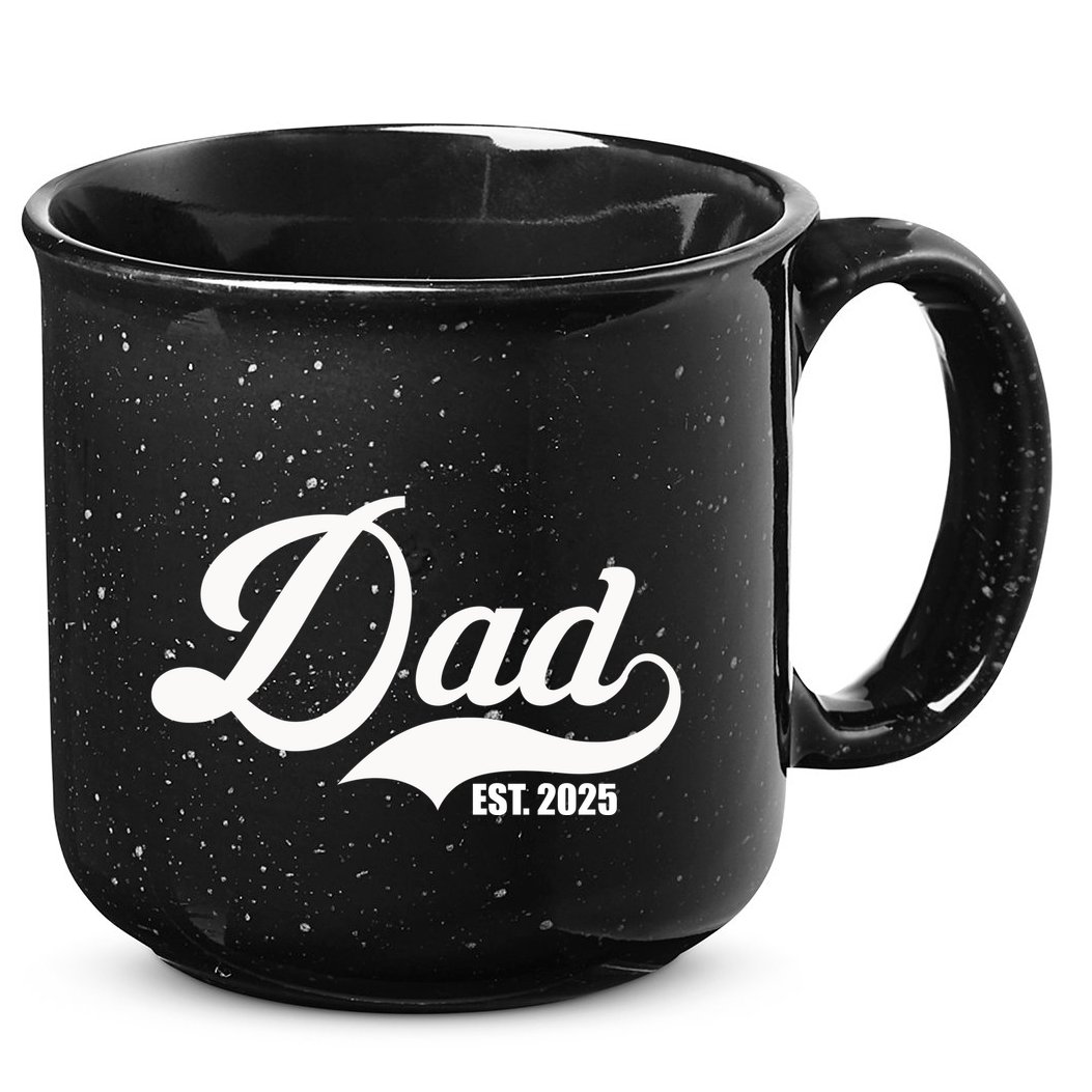 Dad Est. 2025 15oz Campfire Ceramic Mug