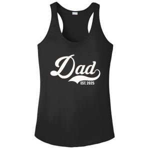 Dad Est. 2025 Ladies PosiCharge Competitor Racerback Tank