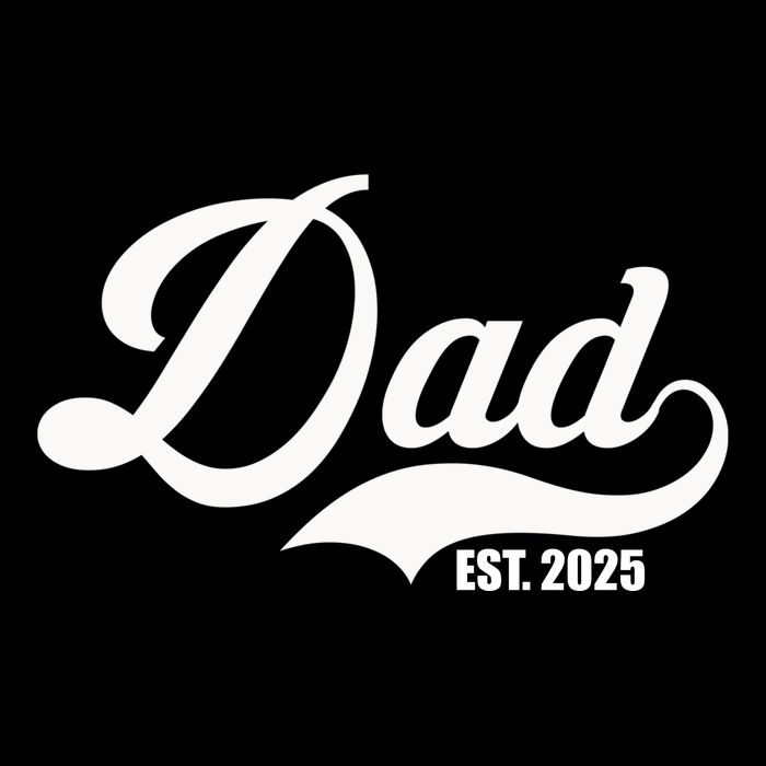 Dad Est. 2025 Cropped Pullover Crew