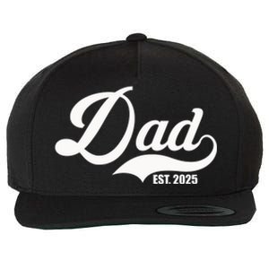 Dad Est. 2025 Wool Snapback Cap