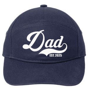 Dad Est. 2025 7-Panel Snapback Hat