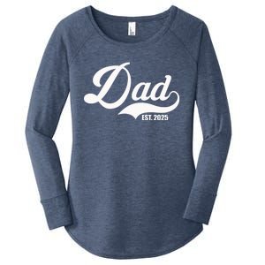 Dad Est. 2025 Women's Perfect Tri Tunic Long Sleeve Shirt