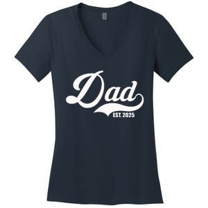 Dad Est. 2025 Women's V-Neck T-Shirt