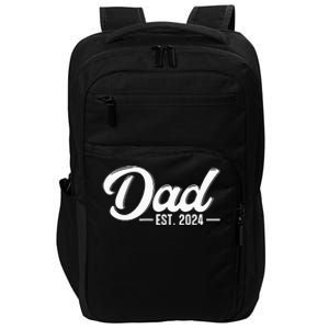 Dad Est. 2024 Soon To Be Dad Pregnancy Announcement Impact Tech Backpack