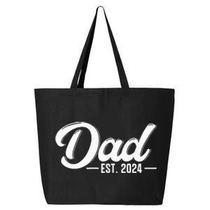 Dad Est. 2024 Soon To Be Dad Pregnancy Announcement 25L Jumbo Tote