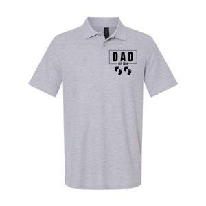 Dad Est. 2024 Fathers Day Expecting Baby Funny New Dad Baby Twins Softstyle Adult Sport Polo