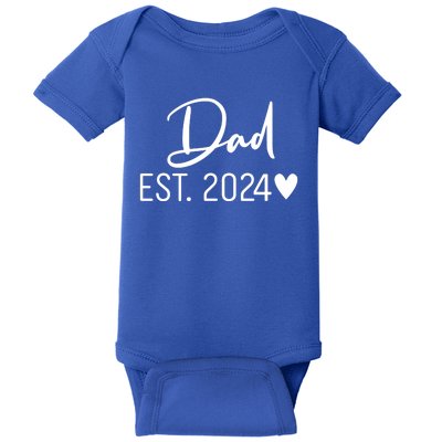 Dad Est. 2024 New Baby Baby Bodysuit