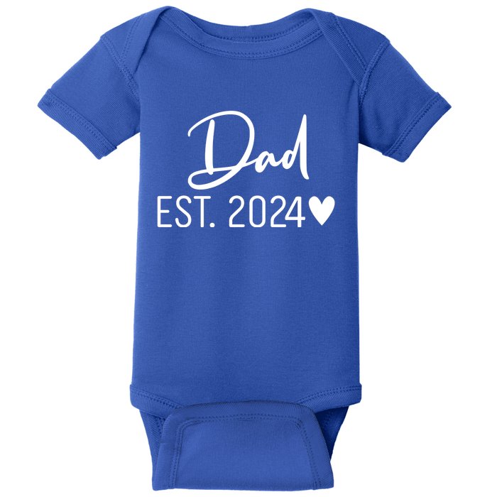 Dad Est. 2024 New Baby Baby Bodysuit