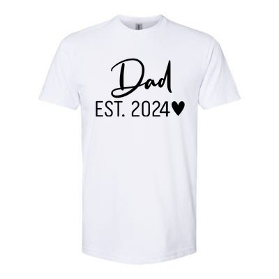 Dad Est. 2024 New Baby Softstyle® CVC T-Shirt