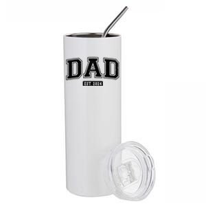 Dad Est 2024 Daddy To Be Gifts New Dad 2024 Expect Baby 2024 Stainless Steel Tumbler