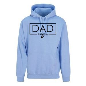 Dad Est 2024 Expect Baby 2024 Father 2024 New Dad 2024 Unisex Surf Hoodie