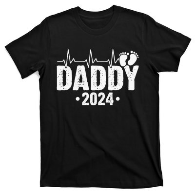 Dad Est 2024 First Fathers Day 2024 Promoted To Daddy T-Shirt