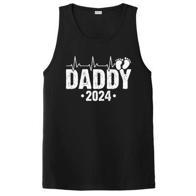 Dad Est 2024 First Fathers Day 2024 Promoted To Daddy PosiCharge Competitor Tank