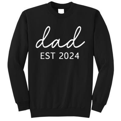 Dad Est 2024 Promoted To Daddy Sweatshirt