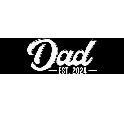 Dad Est. 2024 Soon To Be Dad Pregnancy Announcement Bumper Sticker