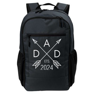 Dad Est 2023 FatherS Day 1st Time Dad New Daddy New Parents Gift Daily Commute Backpack