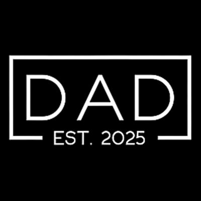 Dad Est. 2025 Logo Father 2025 Loading New Dad 2025 T-Shirt