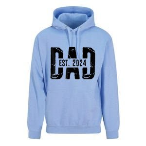 Dad Est. 2024 Gift Dad Fathertobe 2024 Fathers Day Unisex Surf Hoodie