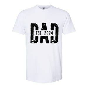 Dad Est. 2024 Gift Dad Fathertobe 2024 Fathers Day Softstyle CVC T-Shirt