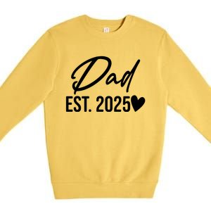 Dad Est. 2025 New Baby Premium Crewneck Sweatshirt