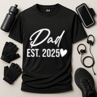 Dad Est. 2025 New Baby Cooling Performance Crew T-Shirt