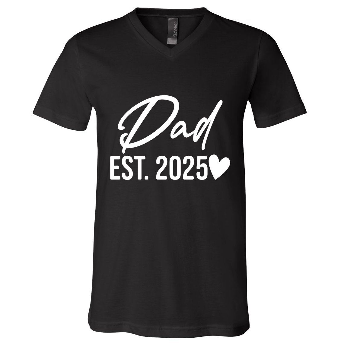 Dad Est. 2025 New Baby V-Neck T-Shirt