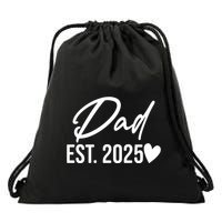 Dad Est. 2025 New Baby Drawstring Bag