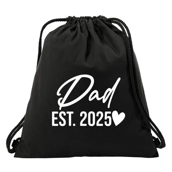 Dad Est. 2025 New Baby Drawstring Bag