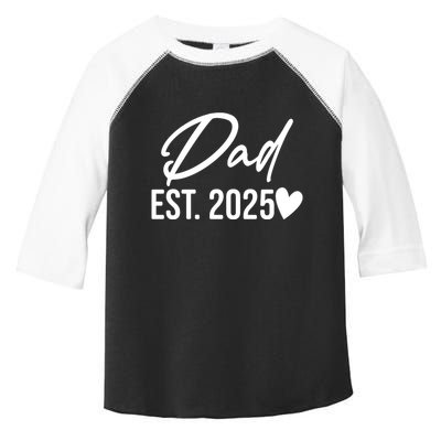 Dad Est. 2025 New Baby Toddler Fine Jersey T-Shirt
