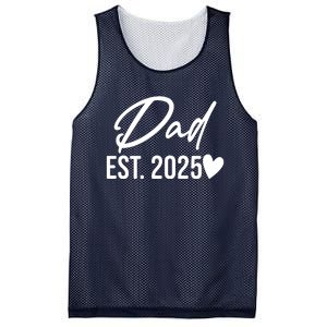 Dad Est. 2025 New Baby Mesh Reversible Basketball Jersey Tank